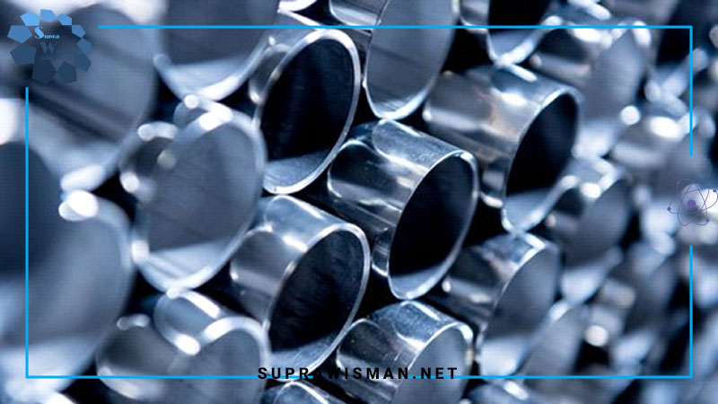 تعدادی لوله استیل ضد زنگ گرید 304