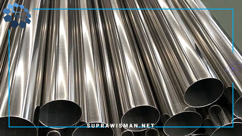 تعدادی میله از حنس استیل ضد زنگ گرید 304